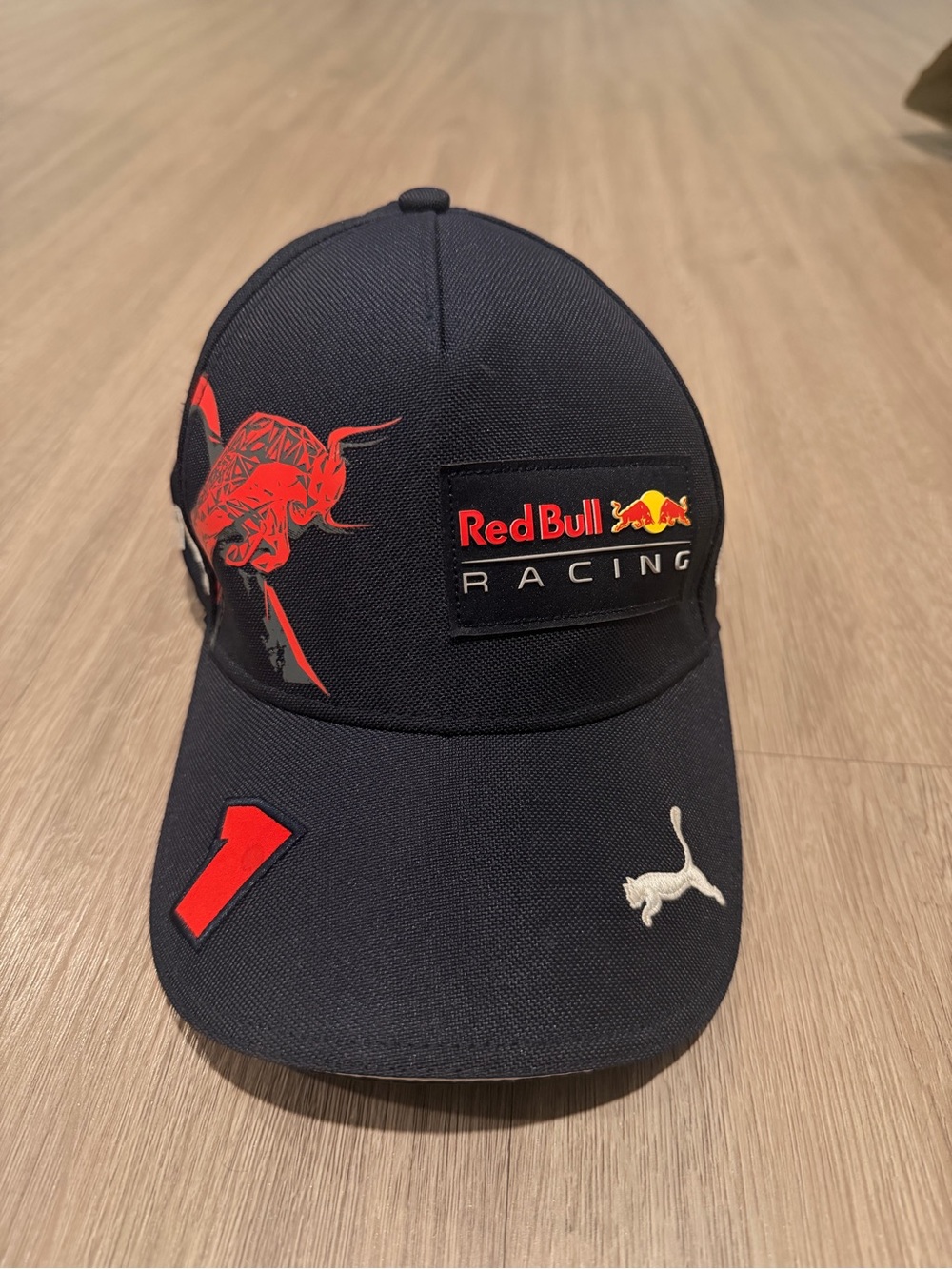 Red Bull Racing F1 Max Verstappen Navy SnapBack Youth Brim Cap puma